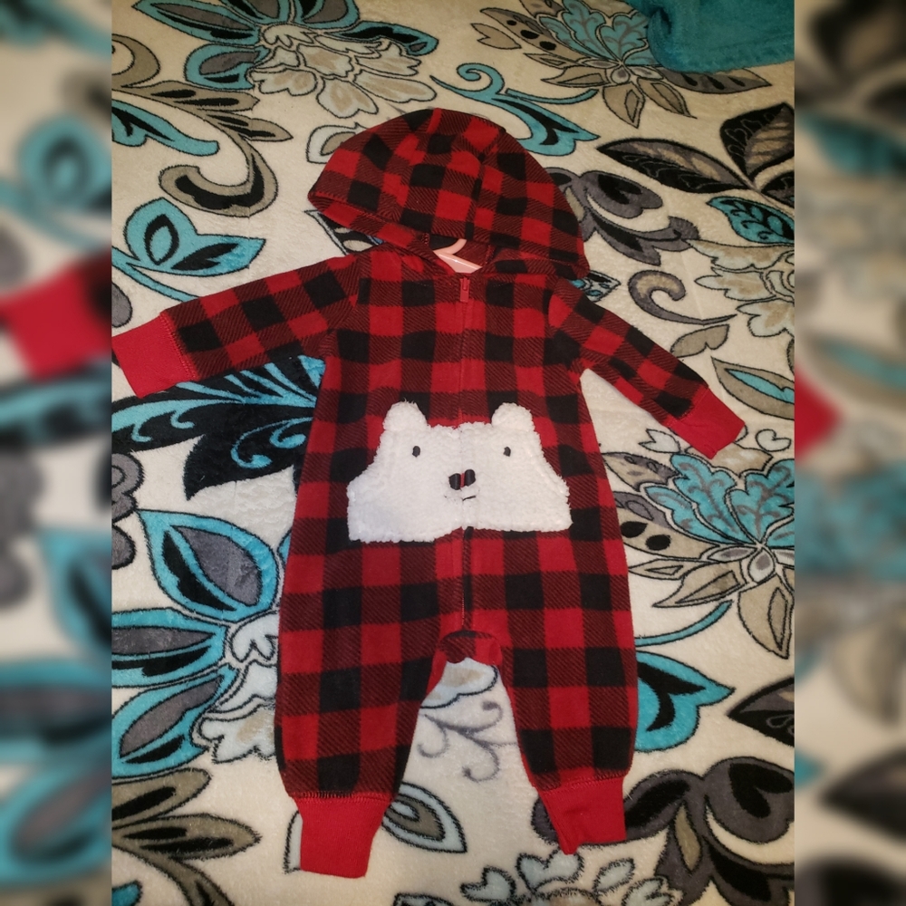 Newborn Plaid Christmas Outfit